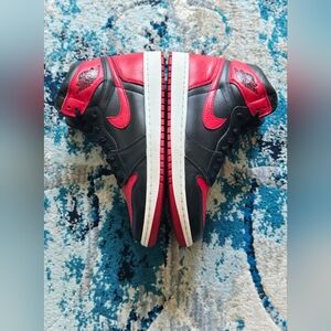 2016 Nike Air Jordan 1 Retro High OG Bred Banned 555088-001 Men's US9